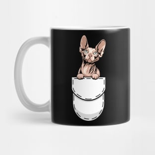 Funny Sphynx Pocket Cat Mug